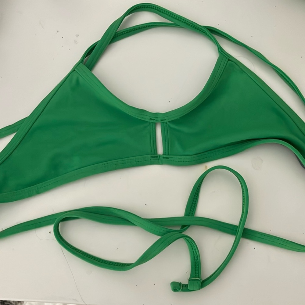 Jolyn Vent Green Swim Top